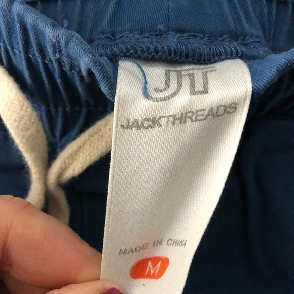 JackThreads JT Mens Size Medium Blue Jogger Ankle Pants Drawstring Waist - Picture 6 of 8